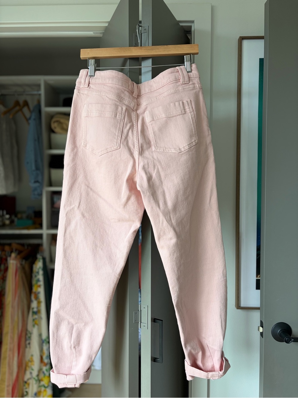 Sezane Manu trousers - Straight-Leg Jeans in Soft Pink size 6/38 - Picture 5 of 5